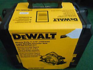 Dewalt heavy duty 7-1/4&#034; light weight circular saw dw369csk w/carbide tip blade for sale