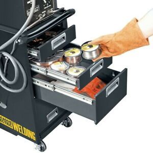 Welding Cart Heavy Duty Storage Push Rolling Cabinet With Drawer Organizer Tools