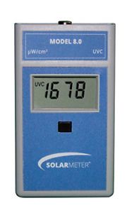 Solarmeter Model 8.0 UVC Meter - Measures 254 +/-8nm with Range from 0-1999 UVC