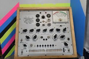 Hickok 533 Mutual Conductance Tube Tester For Parts or Repair powers on