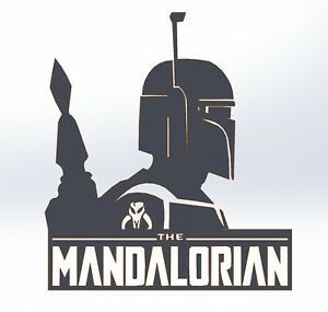 10 DXF File CNC g-code Industrial Laser Cut The Mandalorian Vector DXF Plasma