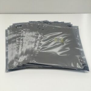 LOT x25  8”x12” In. Anti-static Bags Zip-top Electrostatic Shielding Metal-in 9”