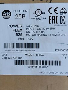 Allen Bradley 25B-D4P0N104 powerflex 525 AC Drive