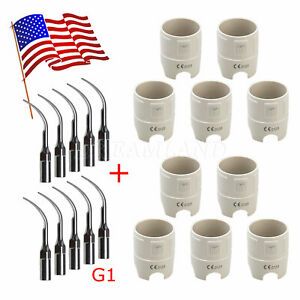 10* Dental Scaler Scaling Tips G E P fit EMS/DTE OR 10* Scaler Wrench Key SAN