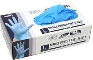 Nitrile Disposable Gloves, Powder free, Food Grade Gloves, Medium (100 Count)