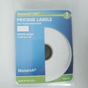 Monarch, MNK925074, Model 1131 Pricemarker Labels, White
