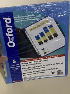 Oxford 2-Prong Report Covers Letter Blue 5/Pack (OXF 99401EE) 905929