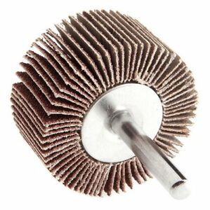 Forney 60184 Mounted Flap Wheel with 1/4-Inch Shank, 2-Inch-by-1-Inch, 60-Grit