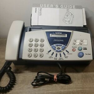 Brother Fax-575 Personal Plain Paper Fax Machine Phone Copier w/User Guide