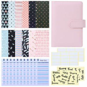 A6 Money Label Sheets Binder Cover Budget Cash Envelopes Cash Plan Notebook