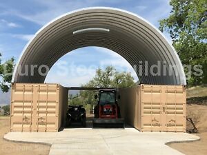DuroSPAN Steel 56&#039;x40&#039;x16&#039; Metal Building Conex Container Cover Open Ends DiRECT