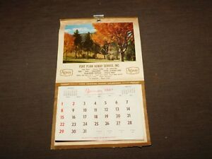 VINTAGE 1967 FORT PLAIN NY AGWAY WALL CALENDAR