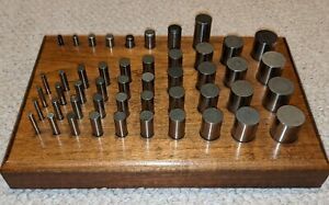 40 Piece Pin Gage Set, Sizes stamped on Gages, See Description for Sizes