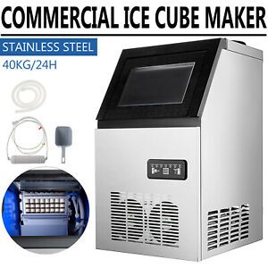 90LB Built-In Commercial Ice Maker Undercounter Freestanding for Restaurants Bar