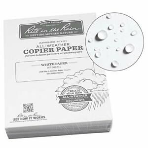 Rite in the Rain All-Weather Bulk Copier Paper 8 1/2&#034; x 11&#034; 20# White 500 She...