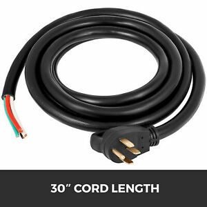 30&#039; 50A RV Camp Power Cord Generator Cord 6/3 + 8/1 AWG NEMA 14-50P to Bare Wire