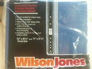 Wilson Jones Dk-Blue 14-129N Acrylic-Coated Genuine Pressboard Printout Binder
