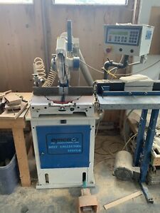 OMGA T50-350 Precision Mitre Saw with vacuum cabinet &amp; 9’ OMGA Auto Stop.