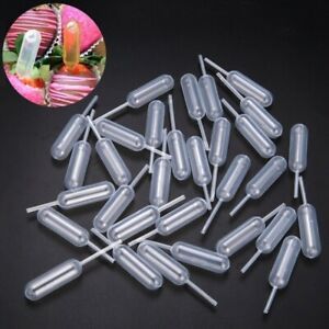 2X(100Pcs 4Ml Plastic Disposable Squeeze Transfer Oils Pipettes Dropper Cream