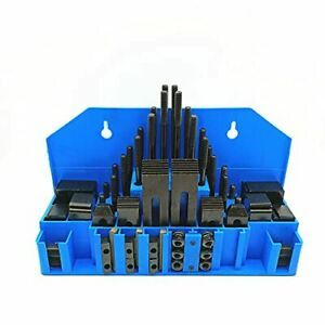 HHIP 3900-2110 58 Piece 3/8&#034; T-Slot Clamping Kit with 5/16-18 Stud and 3/8&#034; T...