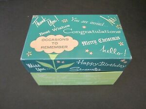 Vintage Stylecraft #811 Occasions to Remember Holiday File Card Box Tin