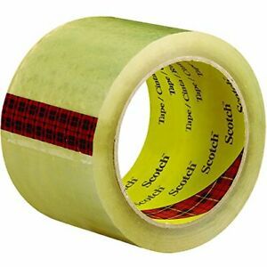 3M 3743 Carton Sealing Tape 2.6 Mil 3&#034; x 55 yds Clear 6/Case 3M Stock# 701033...