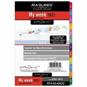 2022 Weekly &amp; Monthly Planner Refill by AT-A-GLANCE 52122 Day-Timer 5-1/2&#034; x ...
