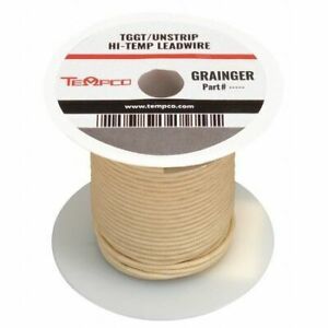 Tempco Ldwr-1050 High Temp Lead Wire,10 Ga,Max Temp 482 F