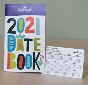Hallmark 2021 Pocket Calendar Datebook Planner &amp; Calendar Card ~ Brand New