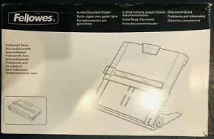 Fellowes Professional Series In-Line Document Copy Holder, Black In Retail Box
