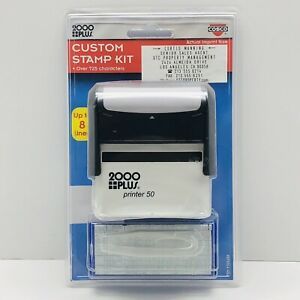 NEW Cosco 2000 PLUS Printer 50 Self-Inking 8 Lines Custom Stamp Kit (#026288)