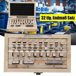 32Pcs/Set Steel Blocks Gauge 0 Grade 1.005-50mm Caliper Inspection   @1 *