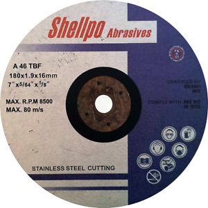 Shellpo Tools 7&#034; Stainless Steel Cutoff Wheel Super Thin Ring Rust (Lot of 100)