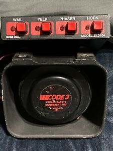 CODE 3  SIREN SPEAKER TESTED!!! Also Comes With IT IS A SHO-ME SIREN BOX