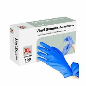 Disposable Gloves, 100Pcs Vinyl Gloves Non Sterile, Powder Free, Latex Free -...