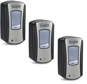 3 Pack GOJO LTX-12 Touch-Free Foam Hand Soap Dispenser for 1200mL Refills 1919-1