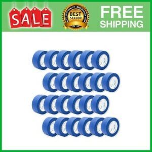 24 Pack 1.88 Inch Blue Painters Tape, Medium Adhesive That Sticks Well but Leave