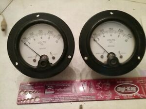 Weston 10 Volt AC Panel Meter Movement, Quantity = 2