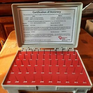 VERMONT GAGE 901100200 Black guard Pin Gauge Set, inch .011+/.060+