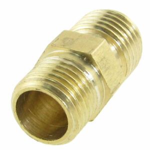 1.2&#034; Length Fine Teeth Male Threaded 1/2&#034; x 17/32&#034; Mould Brass Pipe Nipple