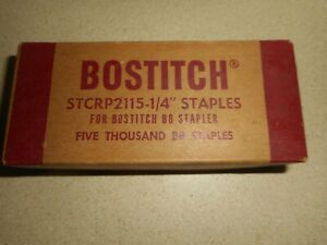 BOSTITCH TEXTRON STCRP2115 - 1/4&#034; Staples For Bostitch B8 Stapler 95% Full 4,375