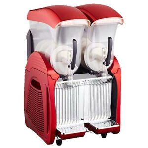 Commercial 2X12L Slush Machine Frozen Beverage Ice Slushie Making Machine