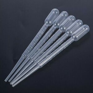 10 Piece - 3 ml Disposable Plastic Pipettes Eye Dropper Graduated Pipette