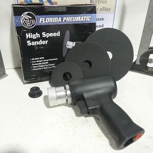 Florida Pneumatic FP-2000 High Speed Sander Grinder w/ 3 Disc Sizes