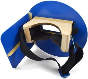 Wendy&#039;S Pancake Welding Hood Helmet W/Strap - Right Handed - Blue