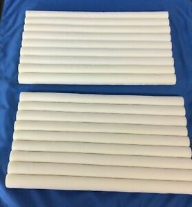 Lot 2 White Continuous Slot Ring Insert Jewelry HOLDER DISPLAY 14.125&#034; x 7.625&#034;
