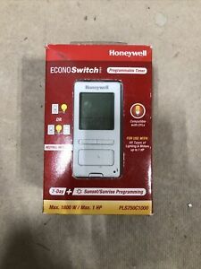 NIB Honeywell PLS750C1000 Timer Switch with Sunrise Sunset Single or 3 Way