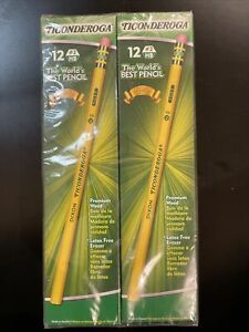 Dixon Ticonderoga No. 2 Woodcased Yellow Barrel HB Pencils, 96-Count (13872)