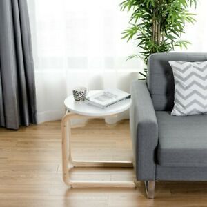 Bentwood Accent Coffee Table Round Tabletop With Storage Bag