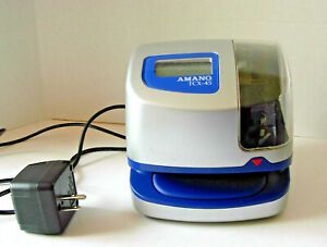 Amano TIME PUNCH CLOCK ~ TCX-45 ~ Works Great ~ No Key/Manual ~Includes 50 Cards